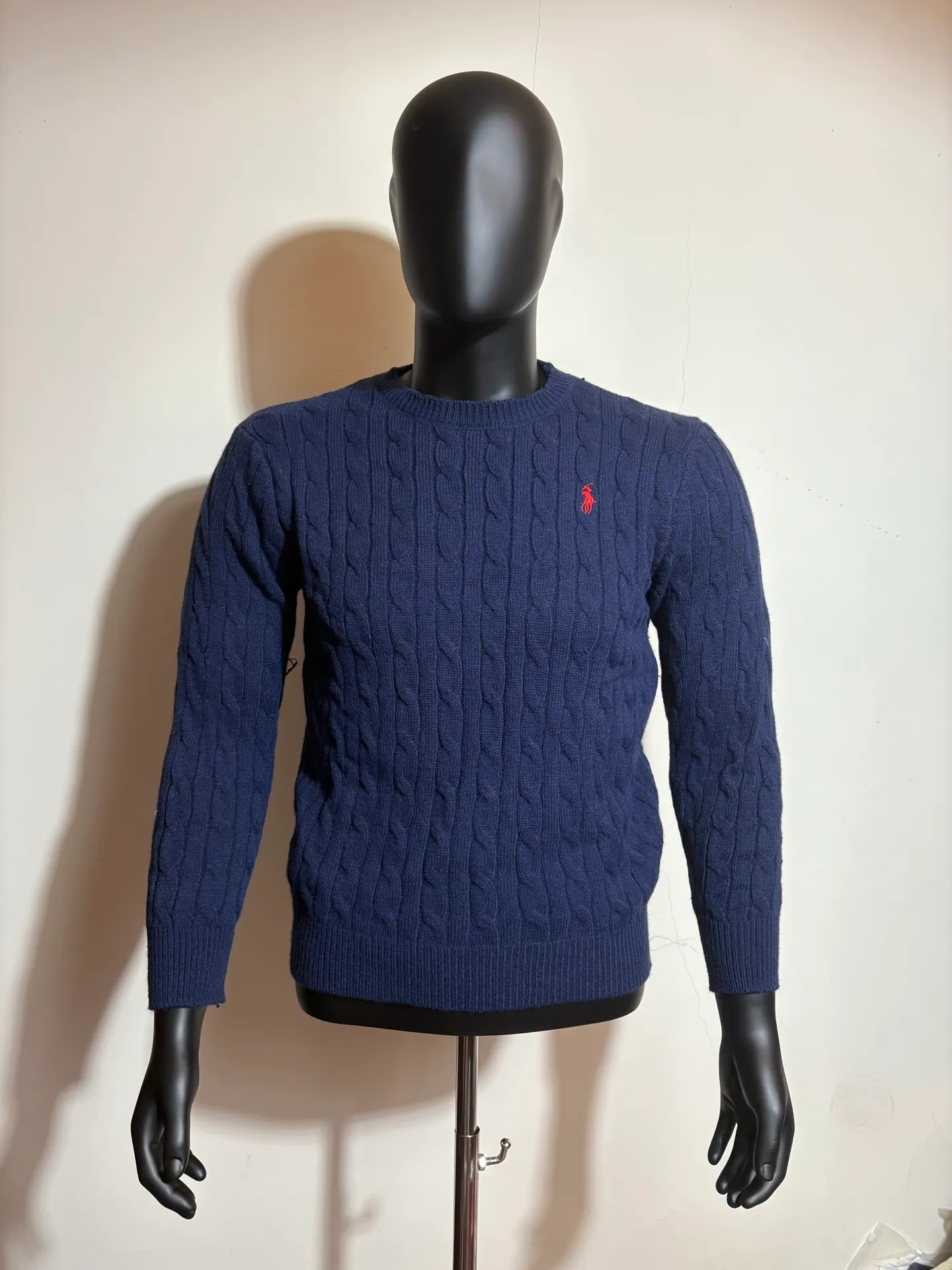 P190 000010 #FF2223 Polo Ralph Lauren solid cable knitted sweater brown Size: S-XXL